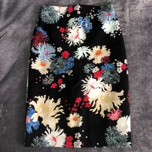 Floral Pencil Skirt